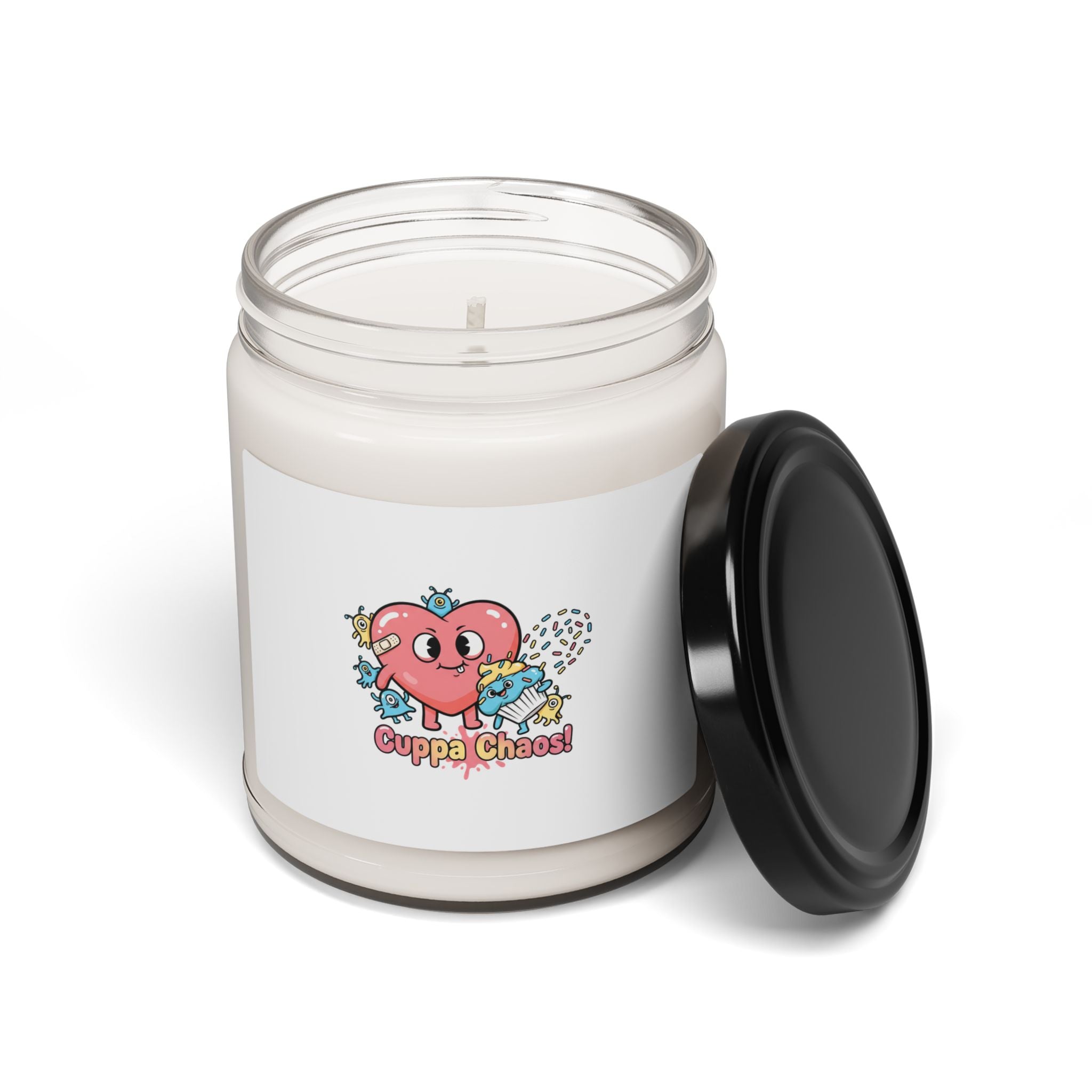 Cuppa Chaos Candle | Mildly Unhinged Cute, whimsical weird soy jar