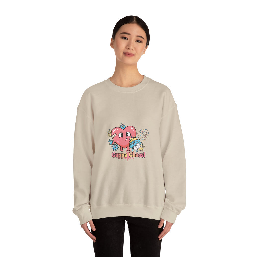 Cuppa Chaos Sweatshirt | mildly unhinged cute, whimsical weird
