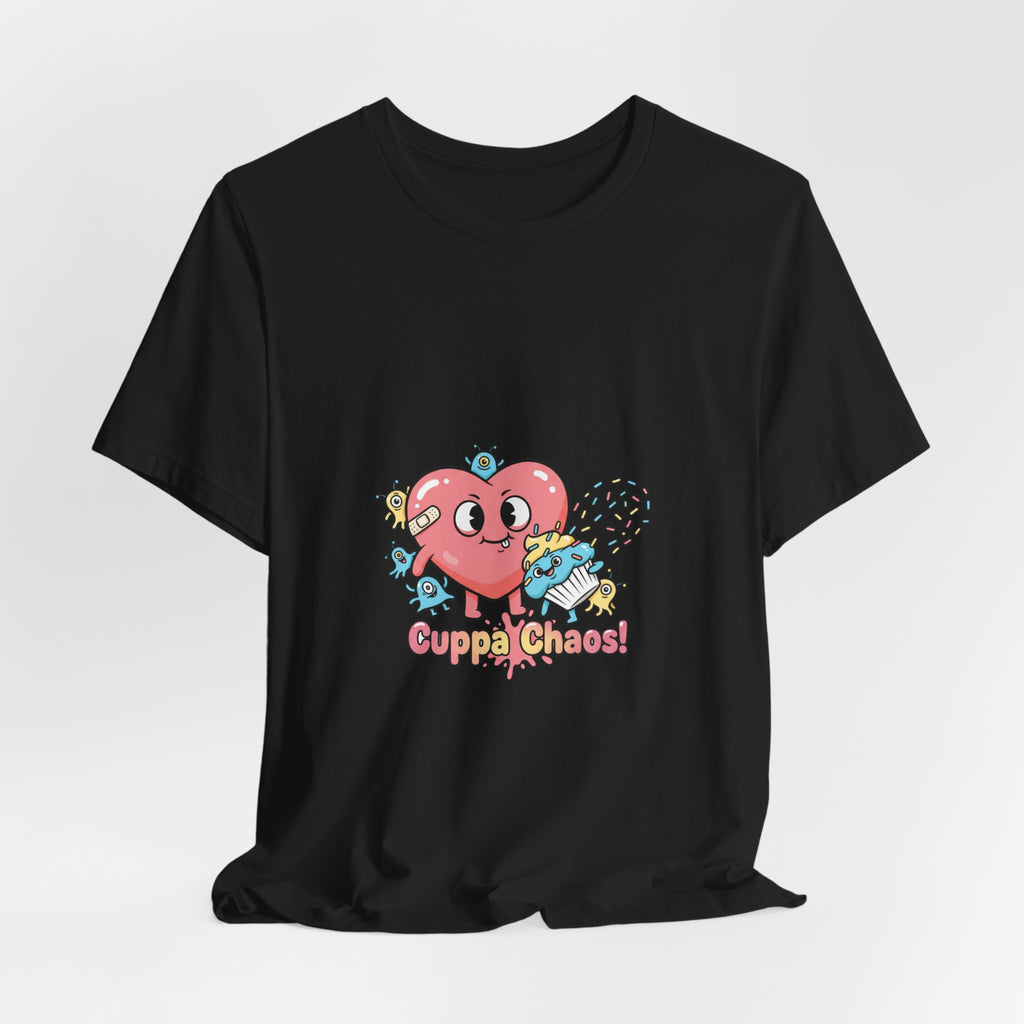 Cuppa Chaos tee | cute irony, tiny monster humor