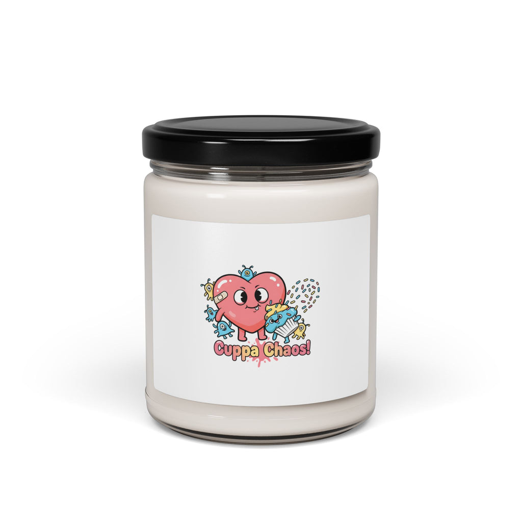 Cuppa Chaos Candle | Mildly Unhinged Cute, whimsical weird soy jar