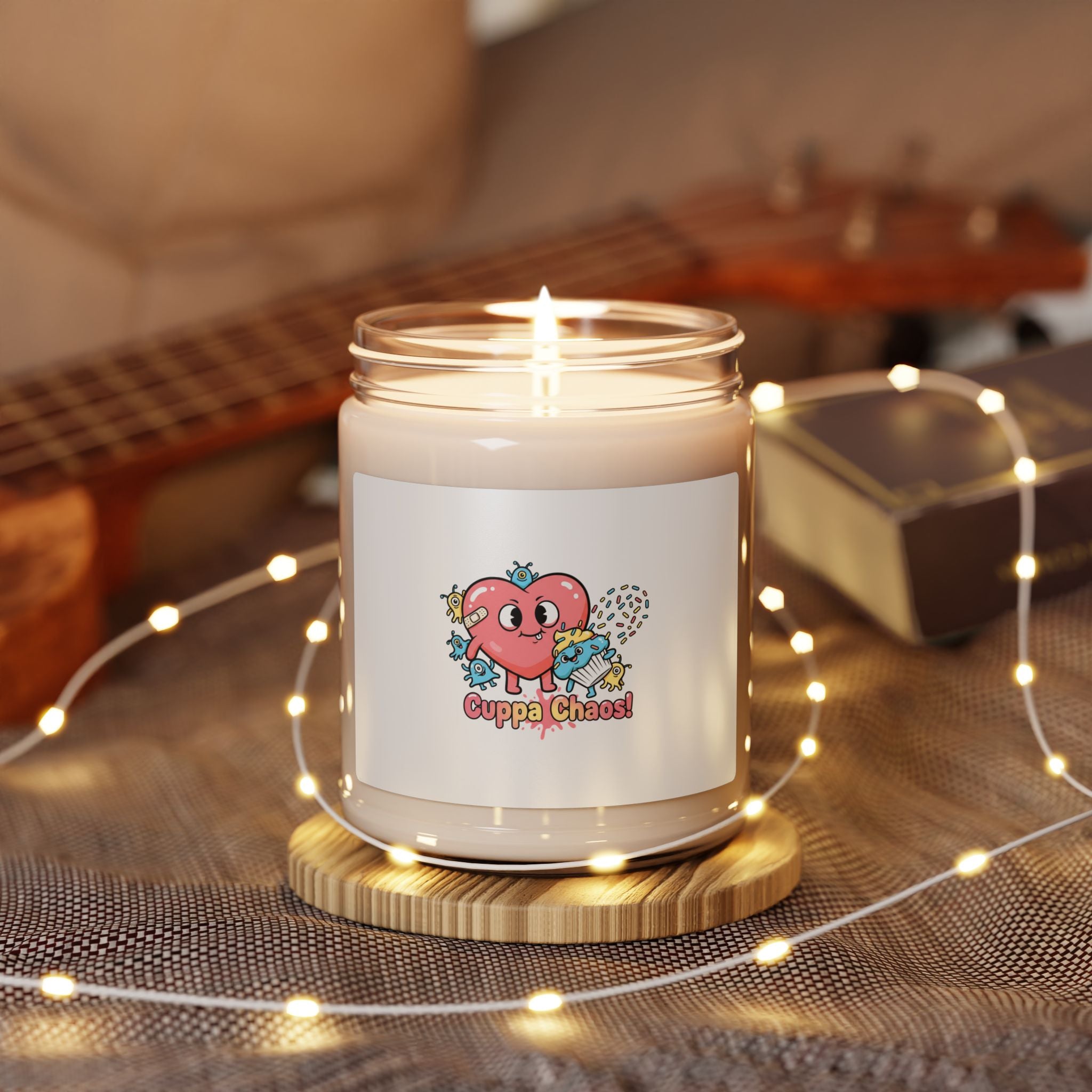 Cuppa Chaos Candle | Mildly Unhinged Cute, whimsical weird soy jar