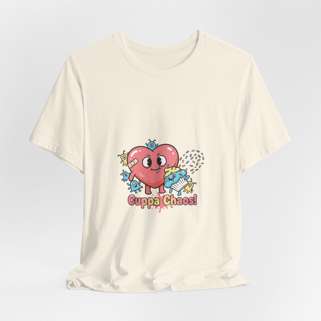 Cuppa Chaos tee | cute irony, tiny monster humor