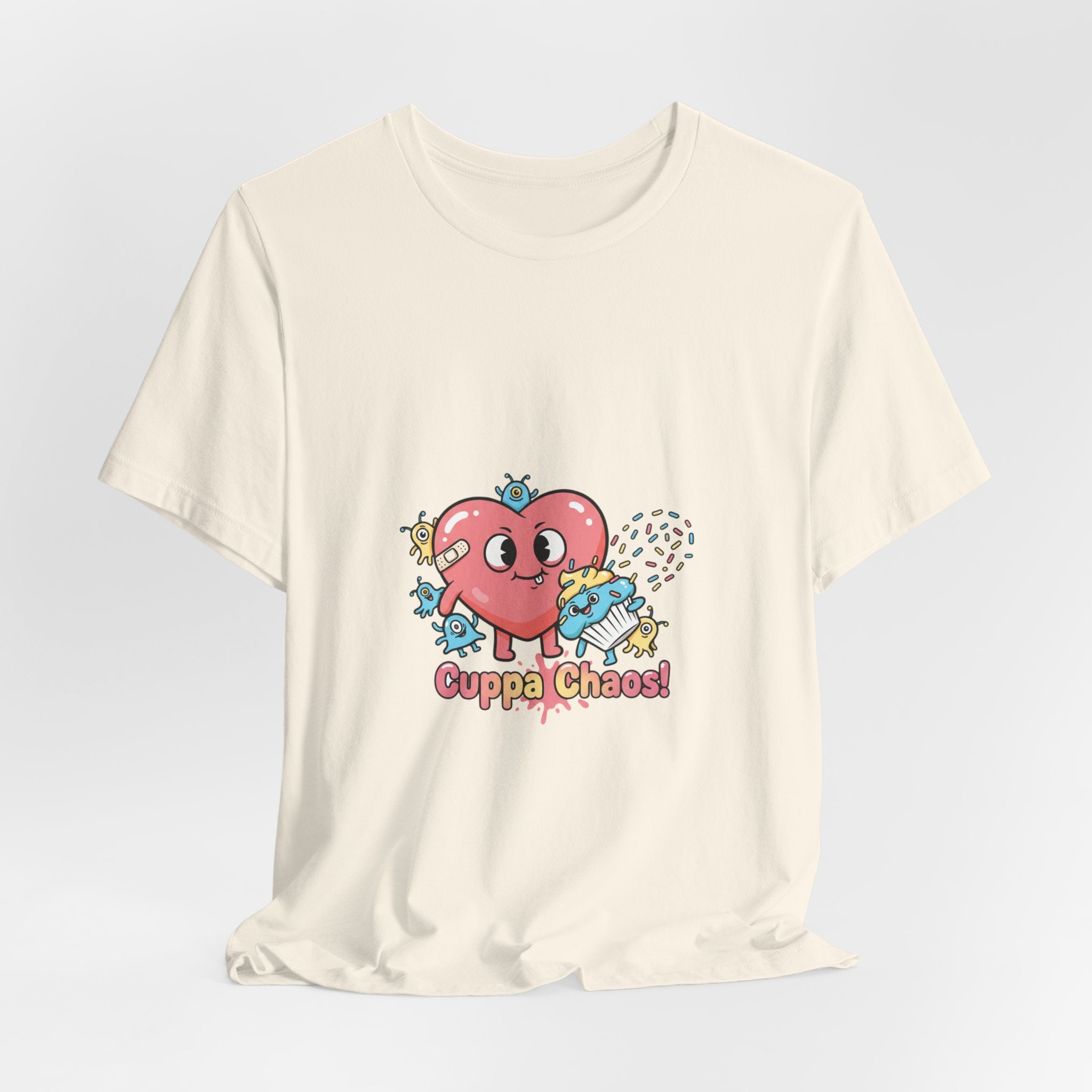 Cuppa Chaos tee | cute irony, tiny monster humor