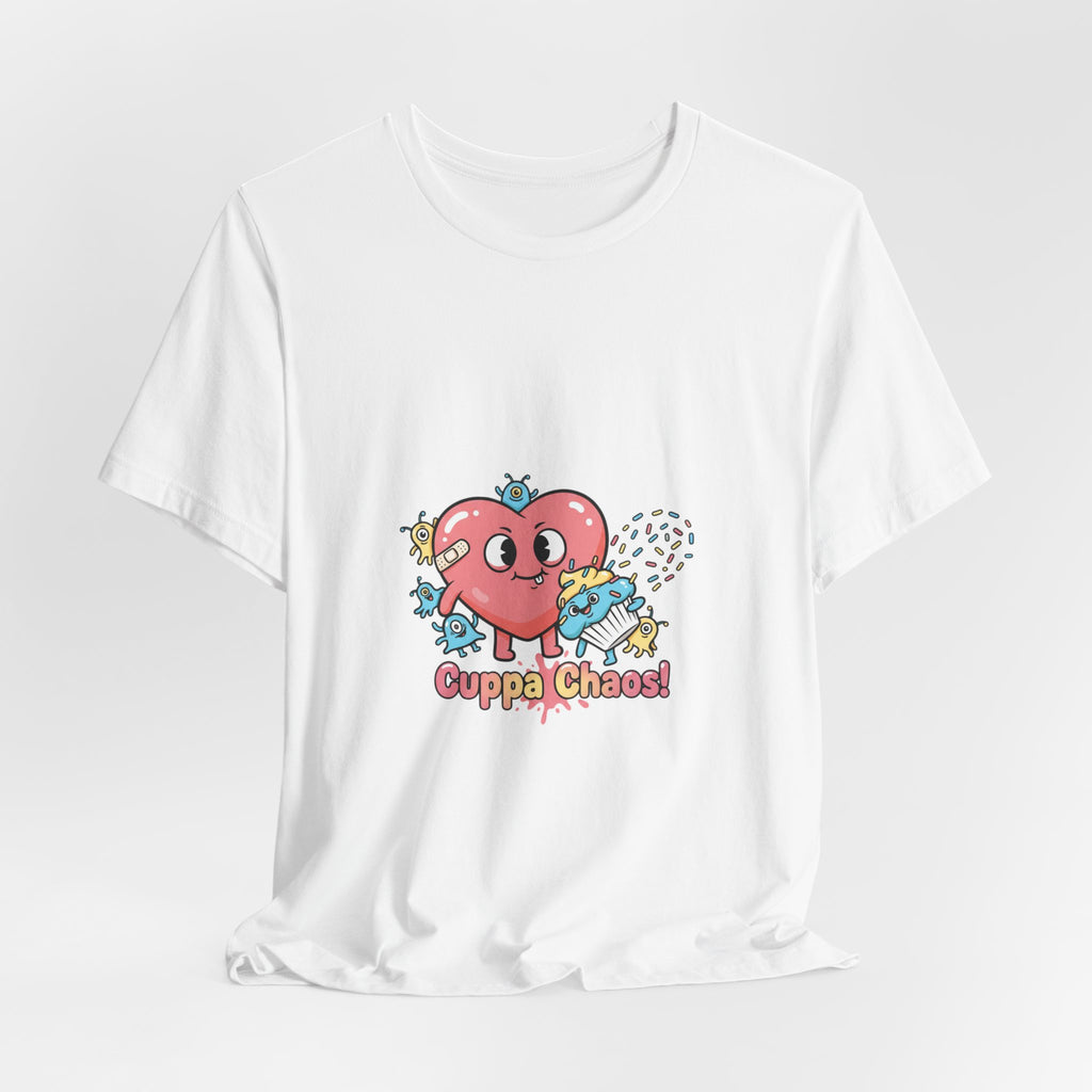 Cuppa Chaos tee | cute irony, tiny monster humor