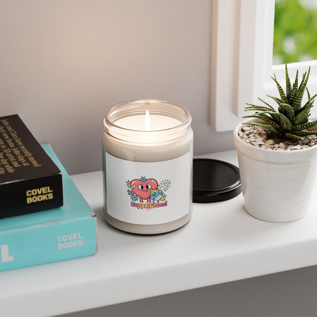 Cuppa Chaos Candle | Mildly Unhinged Cute, whimsical weird soy jar
